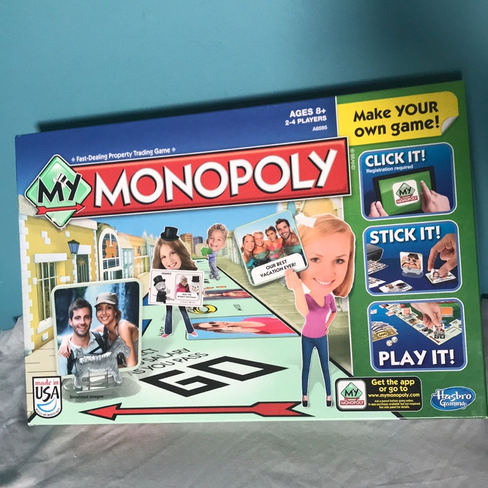 Never Used Customizable My Monopoly Board Game